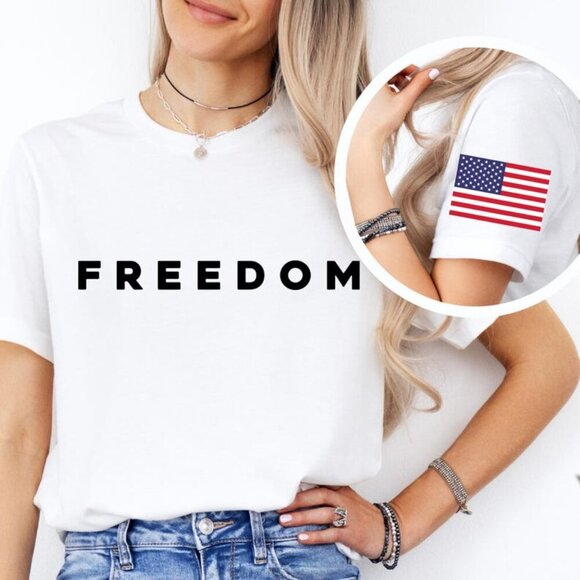 Olin D Tops - Charlie Kirk Freedom Shirt, Charlie Kirk Shirt, Charlie Kirk Freedom t shirt